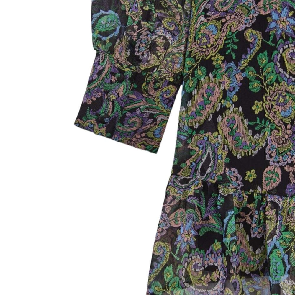ZARA | Multicolored | PRINTED SHORT DRESS - Picture 4 of 8